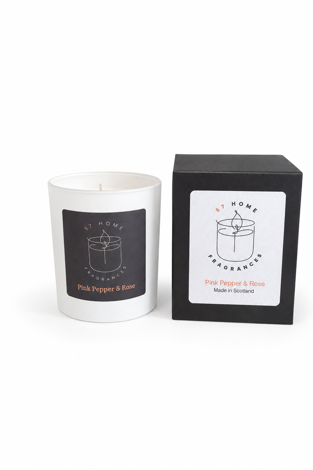 Pink Pepper & Rose Scented Candle